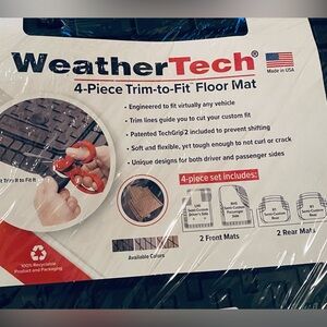 💥NIB! Floor Mats •2 Front & 2 Back •Cut to Size! Car Truck Auto NEW!